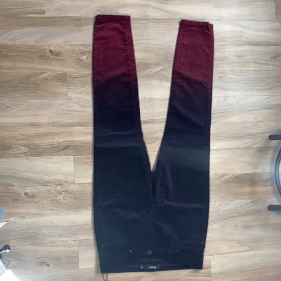 Hudson Jeans ombré velvet NICO mid rise super skinny ankle size 27 - Picture 5 of 14